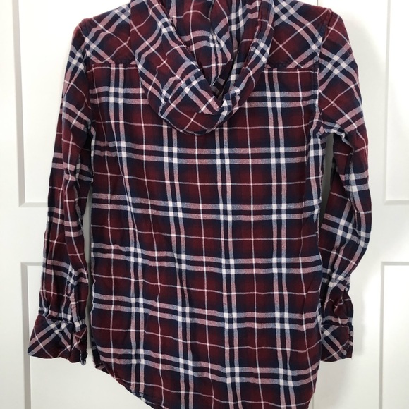 TNA Boyfriend Fit Plaid Hoody - Picture 2 of 3